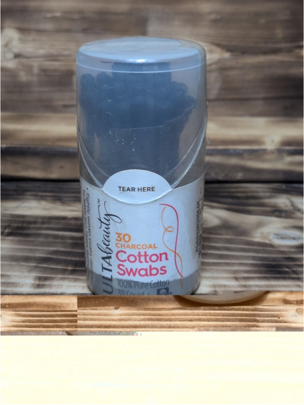 Ulta beauty 30 Count Charcoal Cotton Swabs Makeup Removal Touchup